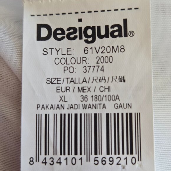 Desigual Vest Bianca Sleeveless Multicolor Floral Print Dress XL - Picture 14 of 16